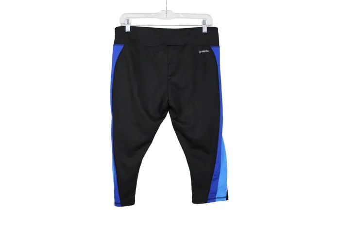 Athletic Works Rings Athletic Works Black Blue Capri Legging L