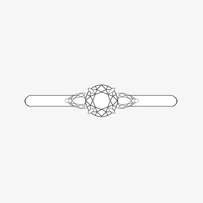 Belle Ring White Lab Grown Diamond madetoorder Foe Dear Rings