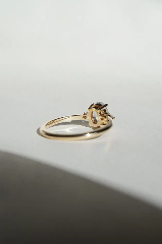 Belle Ring White Lab Grown Diamond madetoorder Foe Dear Rings