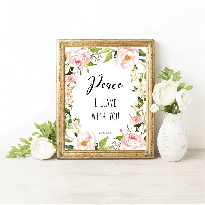 Bible Verse Wall Artbr John 1427 Lords Guidance Earrings
