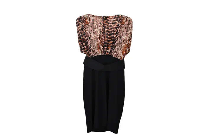 Bisou Bisou Bisou Bisou Black Belted Dress 4 Rings