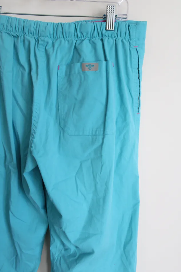 Blue Scrub Pants S Jubilee Thrift Rings