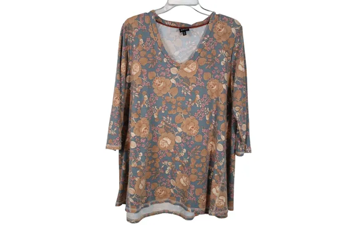 Bobeau Rings Bobeau Orange Blue Floral Soft Top XL