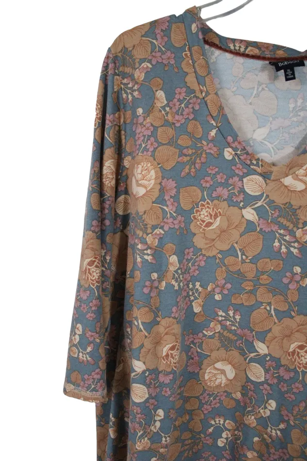 Bobeau Rings Bobeau Orange Blue Floral Soft Top XL