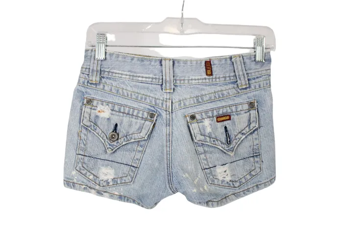 Bongo Earrings Bongo Denim Distressed Shorts 0