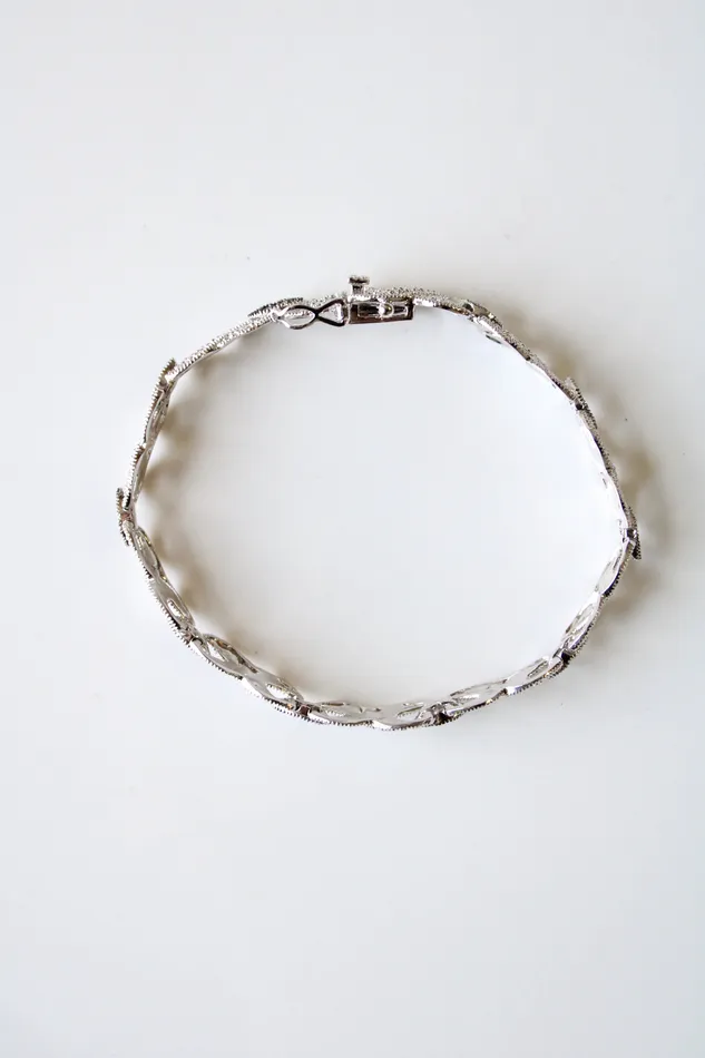 Bracelets Jubilee Thrift Black Silver Stone Tennis Bracelet