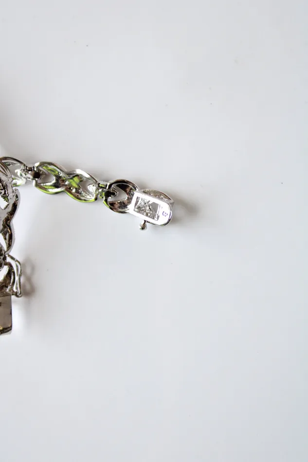 Bracelets Jubilee Thrift Black Silver Stone Tennis Bracelet