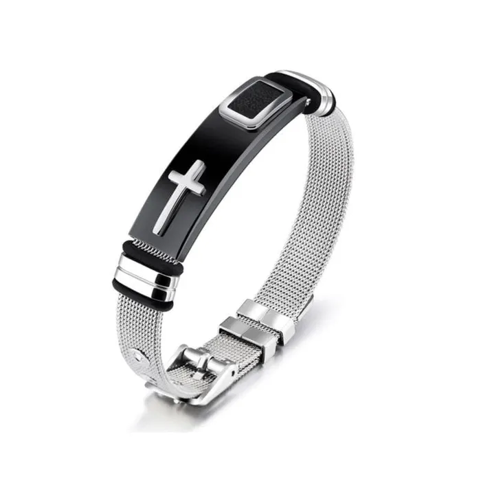 Bracelets Lords Guidance Mens Cross Bracelet br Classy