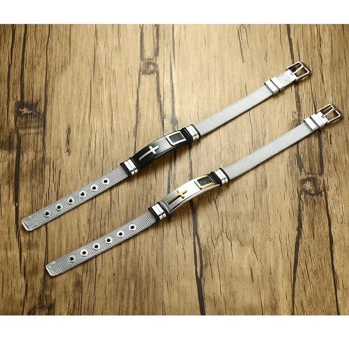 Bracelets Lords Guidance Mens Cross Bracelet br Classy