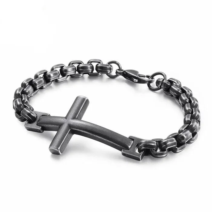 Bracelets Lords Guidance Mens Cross Bracelet br Man Of Faith