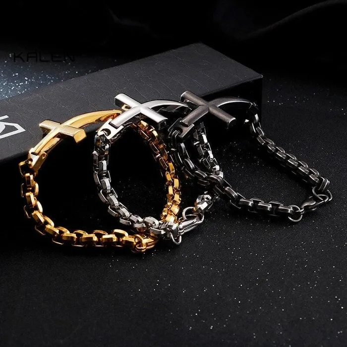 Bracelets Lords Guidance Mens Cross Bracelet br Man Of Faith