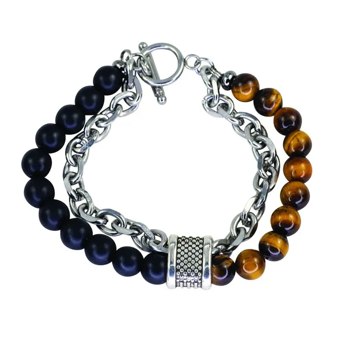 Bracelets Mad Man YinYang Tiger Eye Bracelet BRAYDENMADMEN