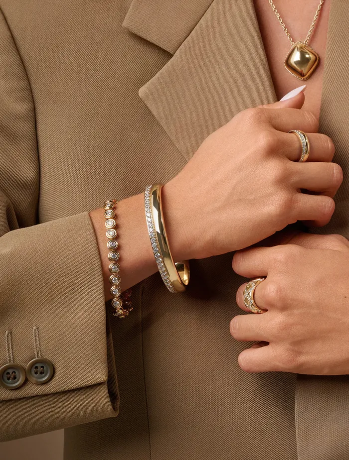 Bracelets Maison Dore SPARKLY DUO BANGLE