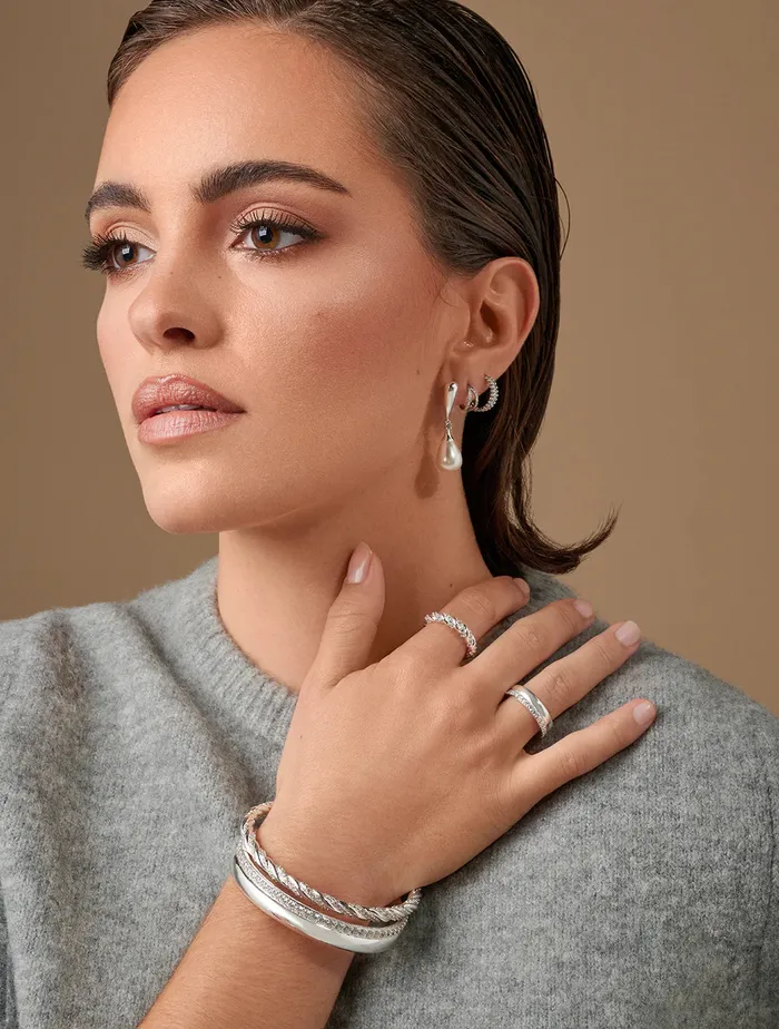 Bracelets Maison Dore SPARKLY DUO BANGLE