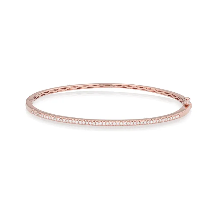 Bracelets RACHEL LYNN CHICAGO 18 Karat Rose Gold 45cts Diamond Hinge Bracelet Bracelets RACHEL LYNN CHICAGO 18 Karat Rose Gold 45cts Diamond Hinge Bracelet