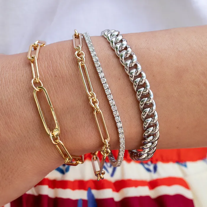 Bracelets RACHEL LYNN CHICAGO Gold Filled Paperclip Large Clasp Bracelet