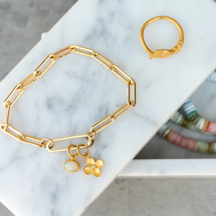 Bracelets RACHEL LYNN CHICAGO Gold Filled Paperclip Large Clasp Bracelet