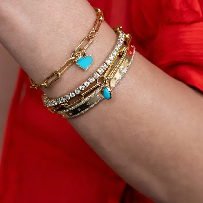 Bracelets RACHEL LYNN CHICAGO Gold Filled Paperclip Large Clasp Bracelet