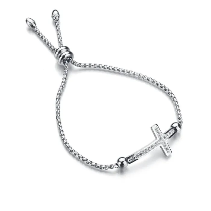 Bracelets Womens Cross Bracelet br Cross Slide Lords Guidance