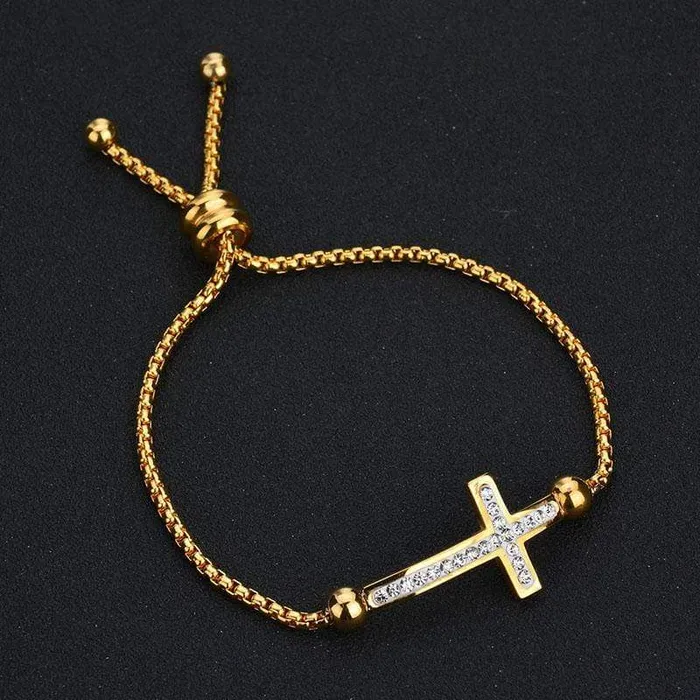 Bracelets Womens Cross Bracelet br Cross Slide Lords Guidance