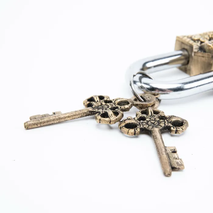 Brass Bodhisattva Padlock DharmaCrafts Earrings