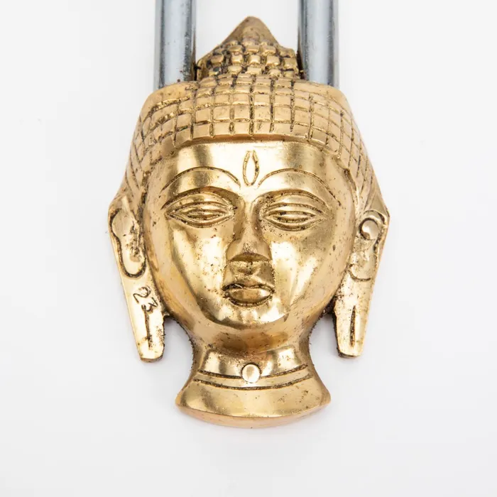 Brass Bodhisattva Padlock DharmaCrafts Earrings