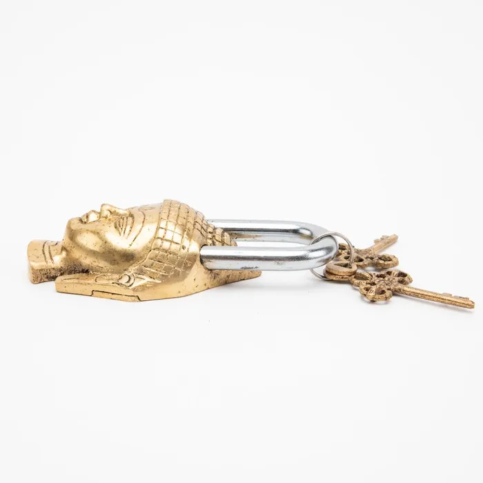 Brass Bodhisattva Padlock DharmaCrafts Earrings
