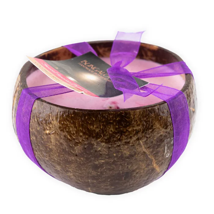 BUBBLESHACK Earrings Bungalow Glow Sweet Hawaiian Plumeria Coconut Shell Soy Candle BUBBLESHACK Earrings Bungalow Glow Sweet Hawaiian Plumeria Coconut Shell Soy Candle