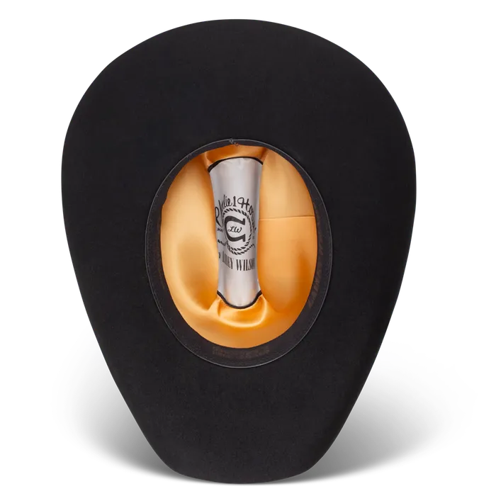 C1HXLW LAINEY WILSON X CHARLIE 1 HORSE BLACK SADDLE UP FELT HAT Rings