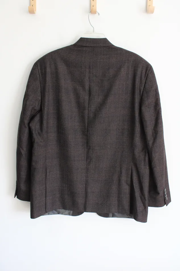 Calvin Klein Earrings Calvin Klein Dark Brown Plaid Blazer 46R