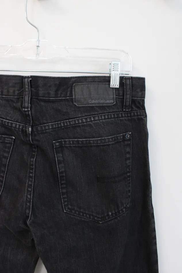 Calvin Klein Jeans Calvin Klein Jeans Black Straight Cut Jeans 30 Rings