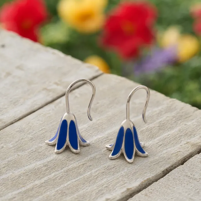 Chadds Ford Jewelry Earrings Sterling Silver Dainty Bluebell Earrings