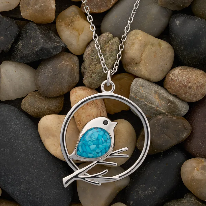 Chadds Ford Jewelry Necklaces Turquoise Birdie Branch Necklace