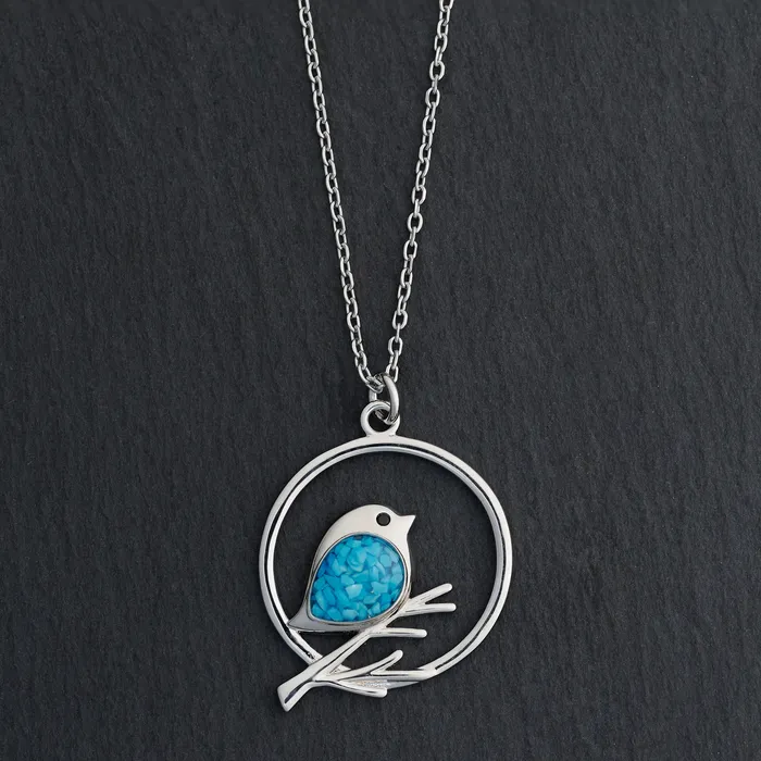 Chadds Ford Jewelry Necklaces Turquoise Birdie Branch Necklace