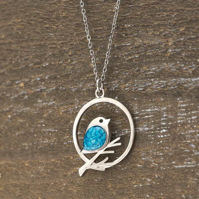 Chadds Ford Jewelry Necklaces Turquoise Birdie Branch Necklace