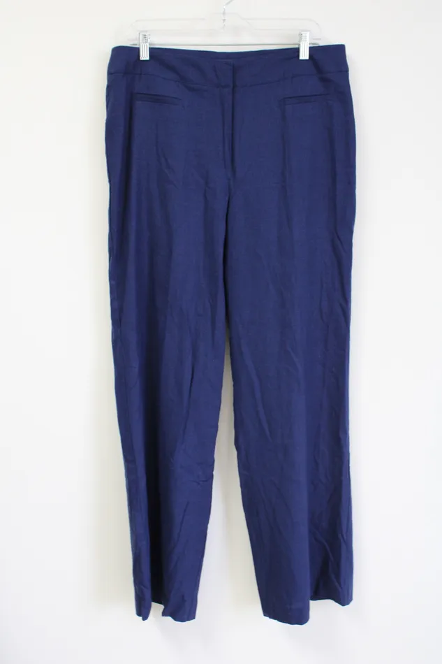 Chadwicks Rings Chadwicks Of Boston Blue Linen Trouser Pants 14