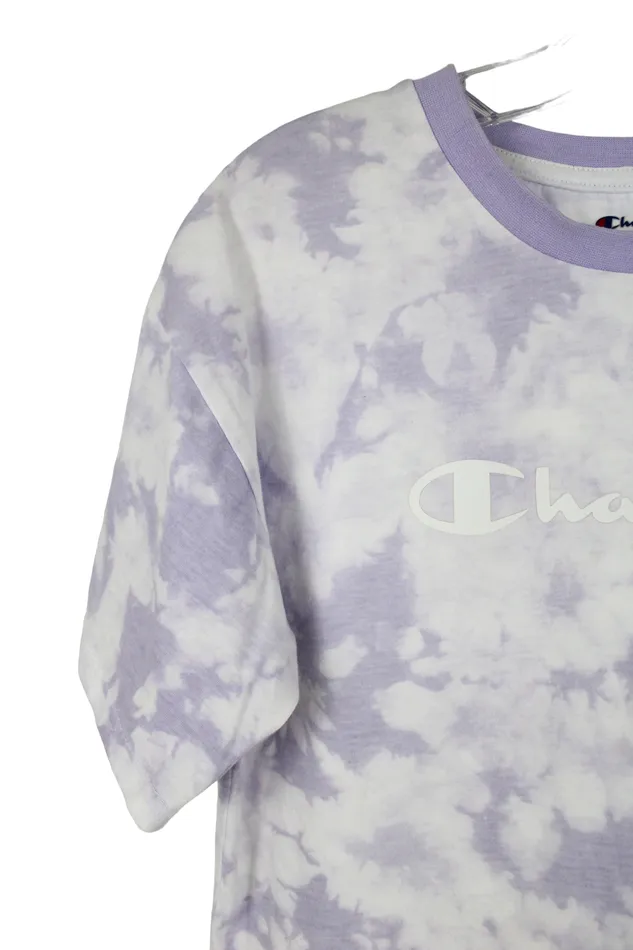 Champion Earrings Champion Purple Tie Dye Shirt Youth XL