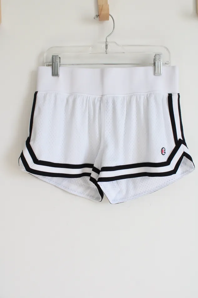 Champion Rings Champion White Black Athletic Shorts S