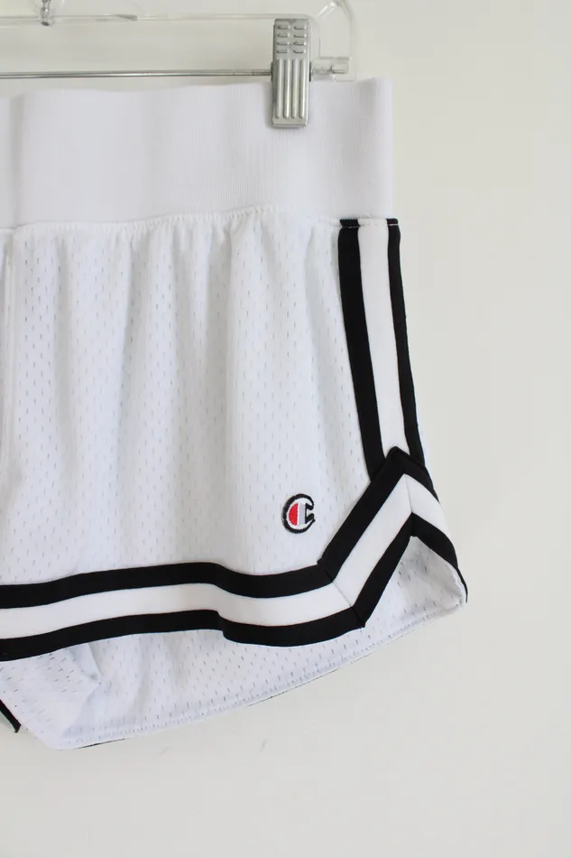 Champion Rings Champion White Black Athletic Shorts S