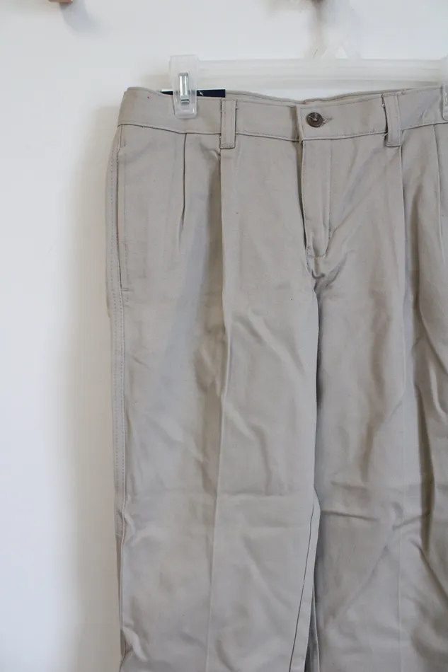 Chaps Earrings NEW Chaps School Uniform Tan Khaki Pants 12 Husky