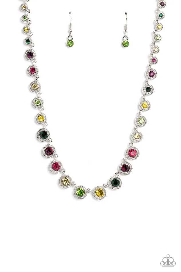 Charm Necklaces Paparazzi Accessories Kaleidoscope Charm Multi