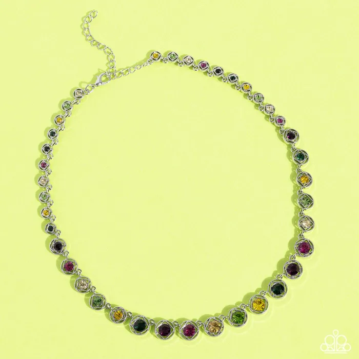Charm Necklaces Paparazzi Accessories Kaleidoscope Charm Multi