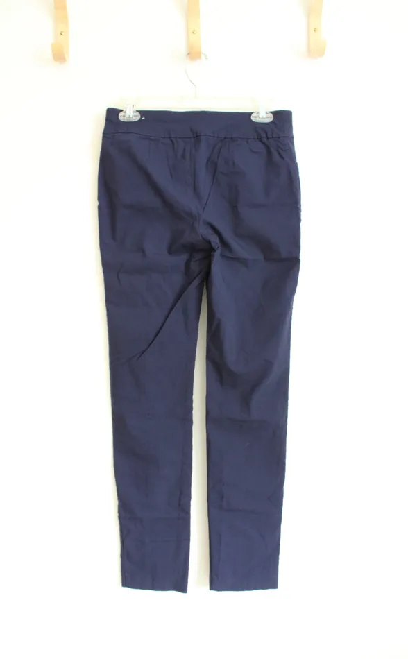 Chicos Earrings Chicos Fabulously Slimming Navy Pants 00 Regular