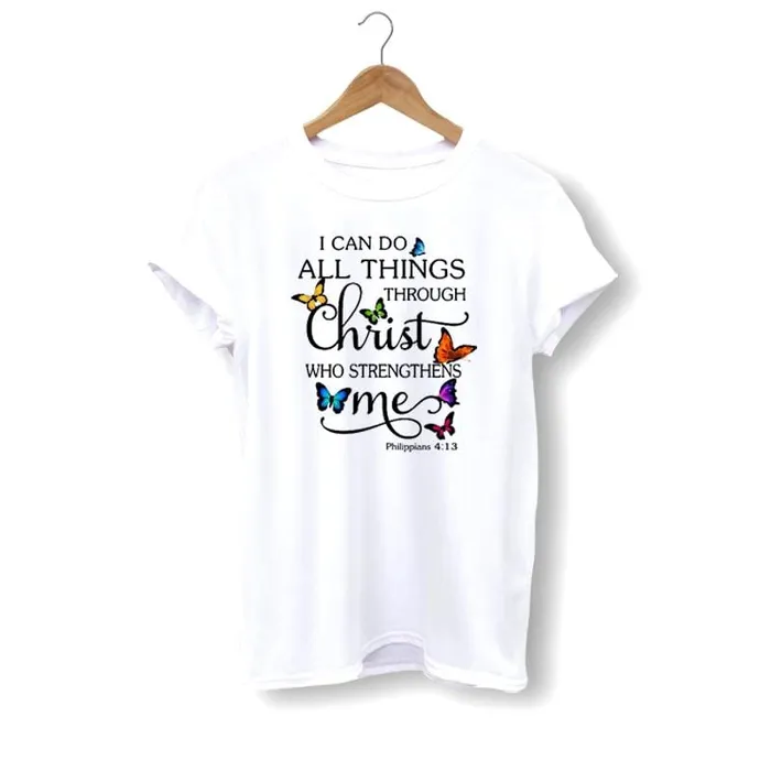 Christian TShirt br I Can Do All Things Lords Guidance Earrings