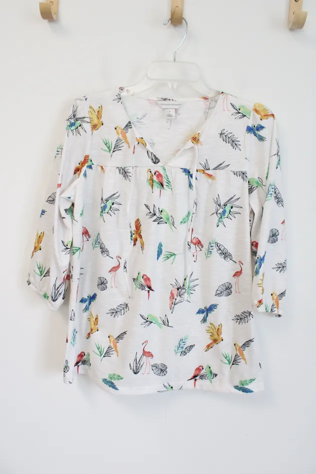 Christopher Banks Rings Christopher Banks White Parakeet Flamingo Top M