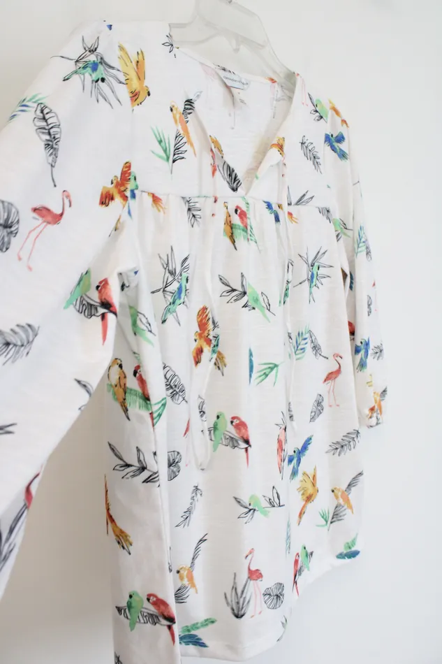 Christopher Banks Rings Christopher Banks White Parakeet Flamingo Top M