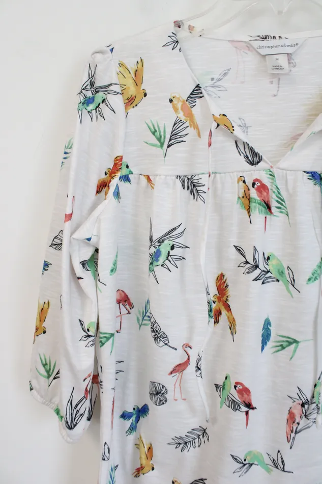 Christopher Banks Rings Christopher Banks White Parakeet Flamingo Top M