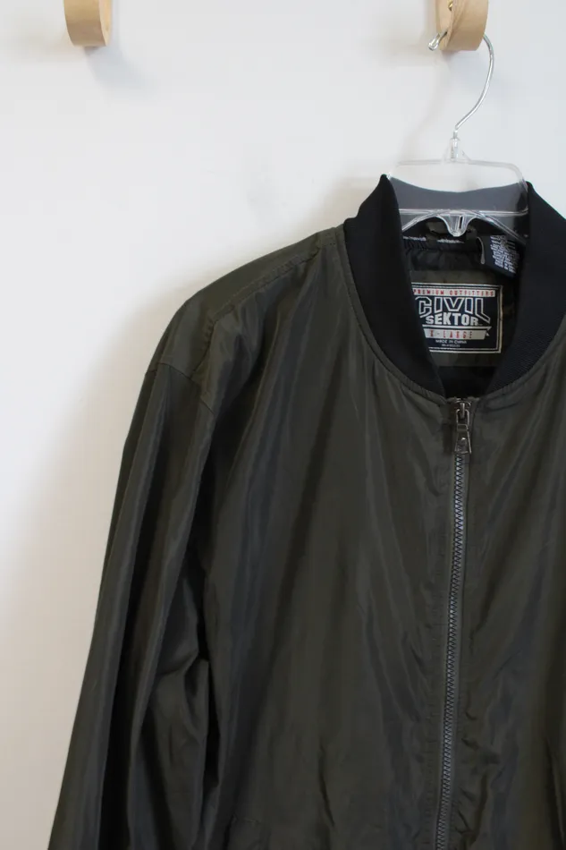 Civil Sektor Earrings Civil Sektor Olive Green Full Zip Jacket XL Civil Sektor Earrings Civil Sektor Olive Green Full Zip Jacket XL