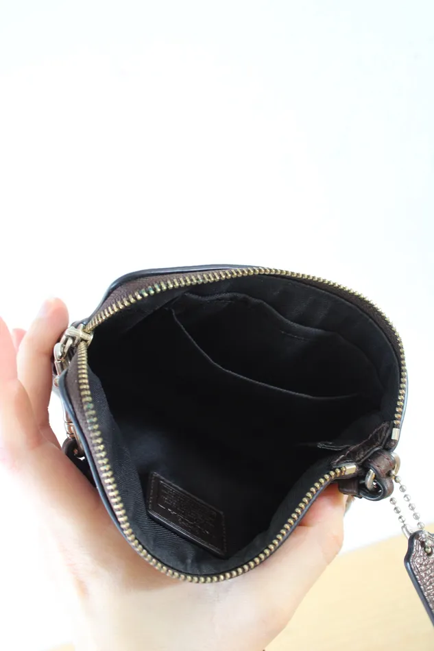 Coach Earrings Coach Bronze Studded Wristlet