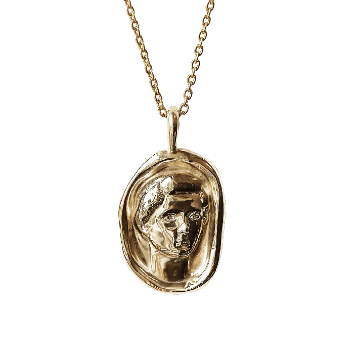 COMMON ERA Necklaces Livia Molten Gold Pendant